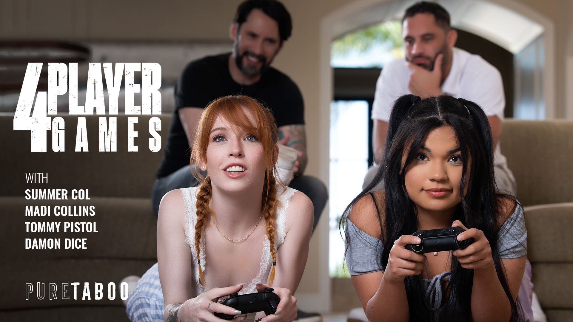 4-Player Games – Damon Dice, Tommy Pistol, Madi Collins, Summer Col – Pure Taboo